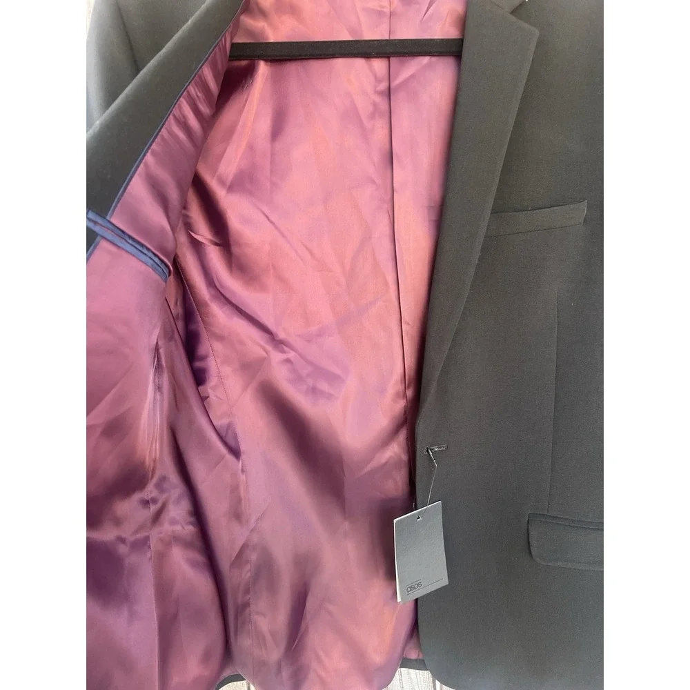 ASOS Men's Blazer Jacket Sport Coat Size 40‎ Short Black